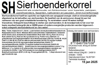 Sierhoenderkorrel 2mm| Kwartels & patrijzen | Fazantenvoer | Pauwenvoer 20kg