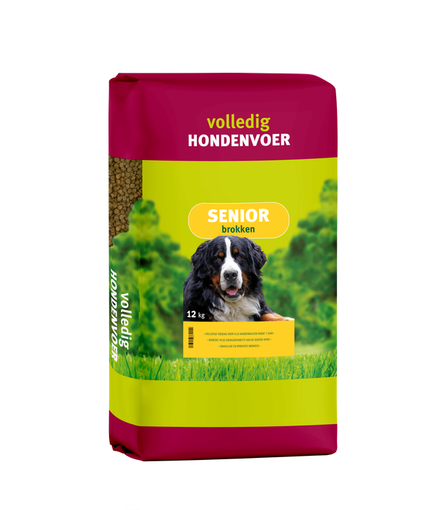 Voerwaarts Senior Krokante Brokken - 12kg - | Hondenvoer