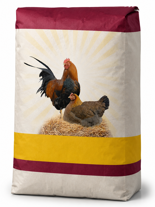 Voerwaarts Foktoomkorrels Krielkippen 2mm 20kg verpakking – kippenvoer voor foktomen
