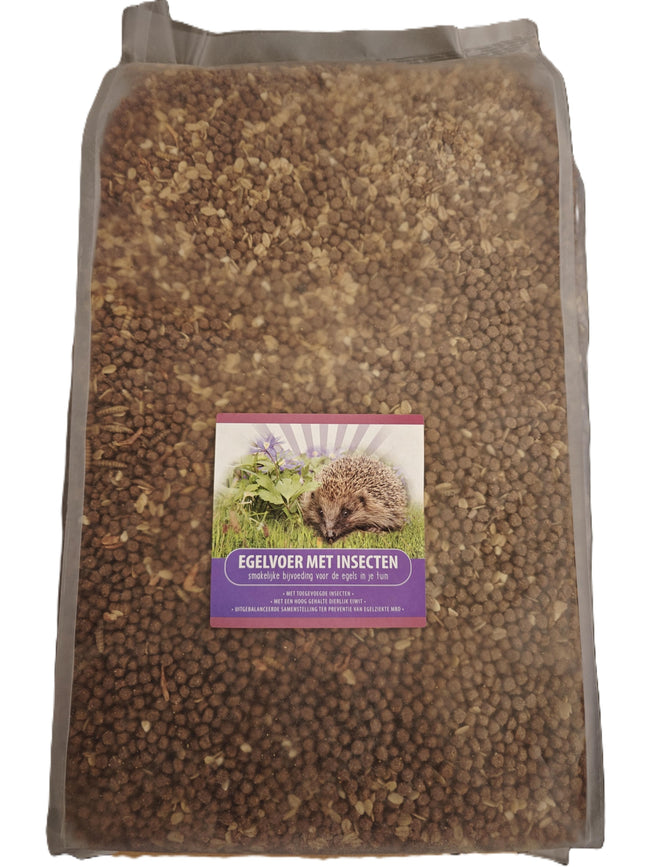 Voerwaarts Egelvoer met insecten - 8kg - speciaal samengesteld egelvoer