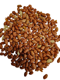 Voerwaarts gepelde pinda product